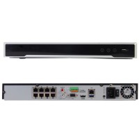 Newest H.265 8-Channel PoE 4K Network Video Recorder NVR DS-7608NI-K2/8P  Embedded Plug & Play 2SATA up to 12TB  capacity