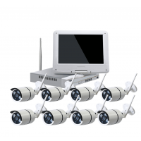 Rohs certified p2p wireless cctv system camera kit, IP66 IP Camera 4ch cctv dvr kit