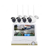 Plug and play 720p new wireless security hd ip camera 4ch nvr kit