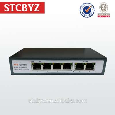 cctv system 48V 4 port poe switch